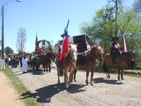 Escolta  del  club de  Huasos Los  Amigos  de San Miguel
